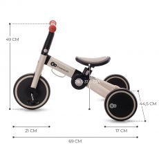 Дитячий триколісний велосипед 3 в 1 Kinderkraft 4TRIKE Silver Grey